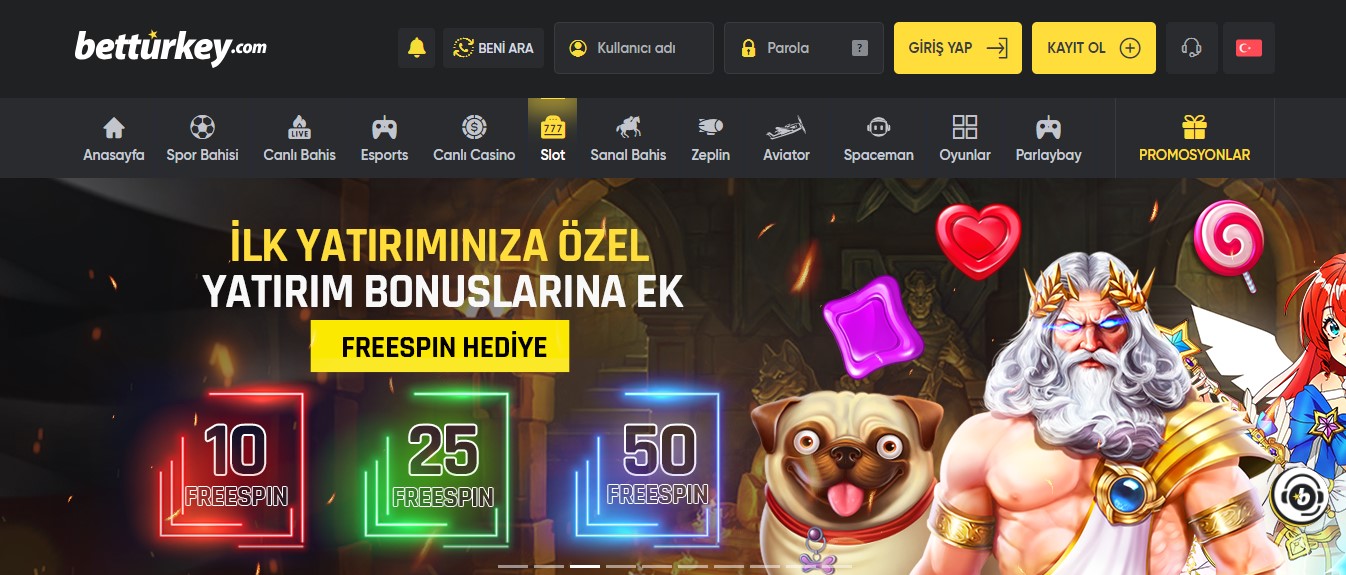 Betturkey 500 TL Yatırıma Sweet Bonanza 250 Freespin